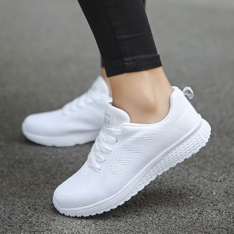 Zapatillas Mujer Plataforma Blancas — Tenis Casual