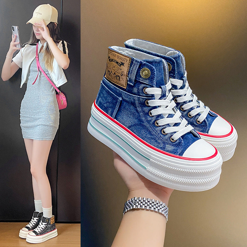 Zapatos de tela para jóvenes de verano - Zapatillas altas casuales