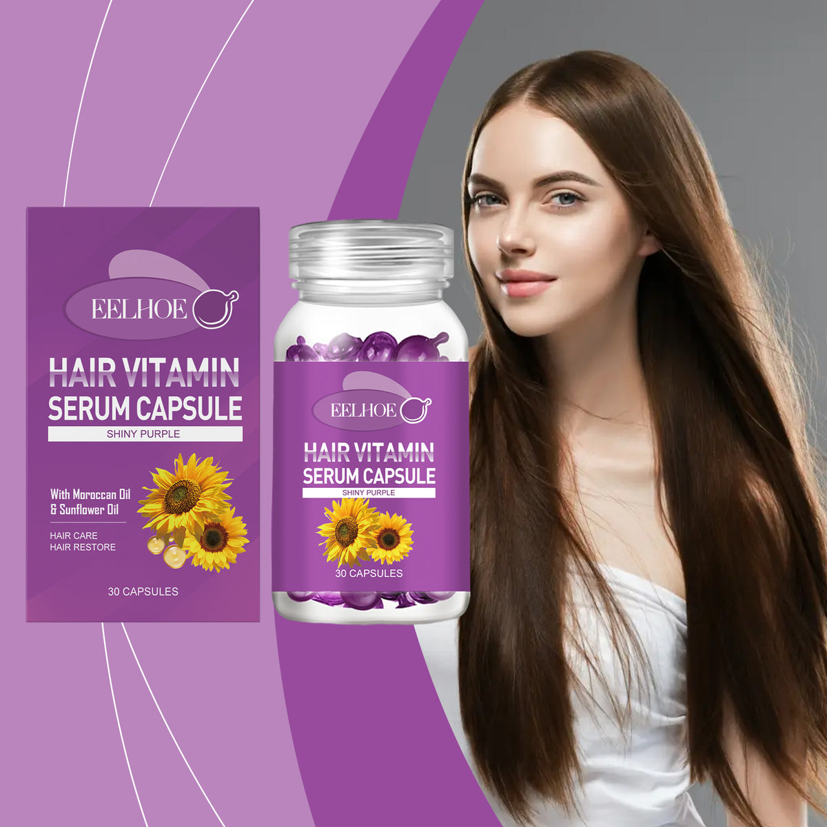 EELHOE Cápsulas de Aceite Esencial para el Cuidado del Cabello