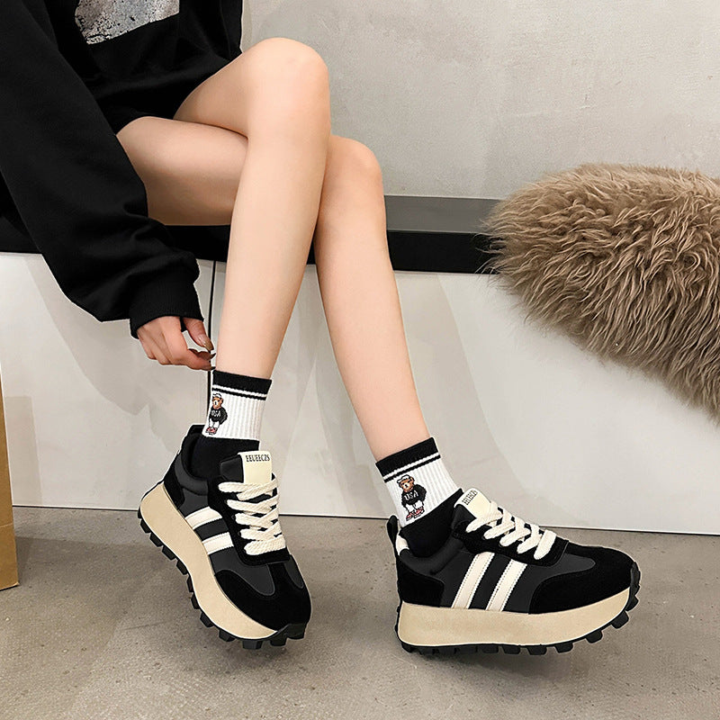 Zapatillas Melad Forrest Gump color blocking de suela gruesa para mujer