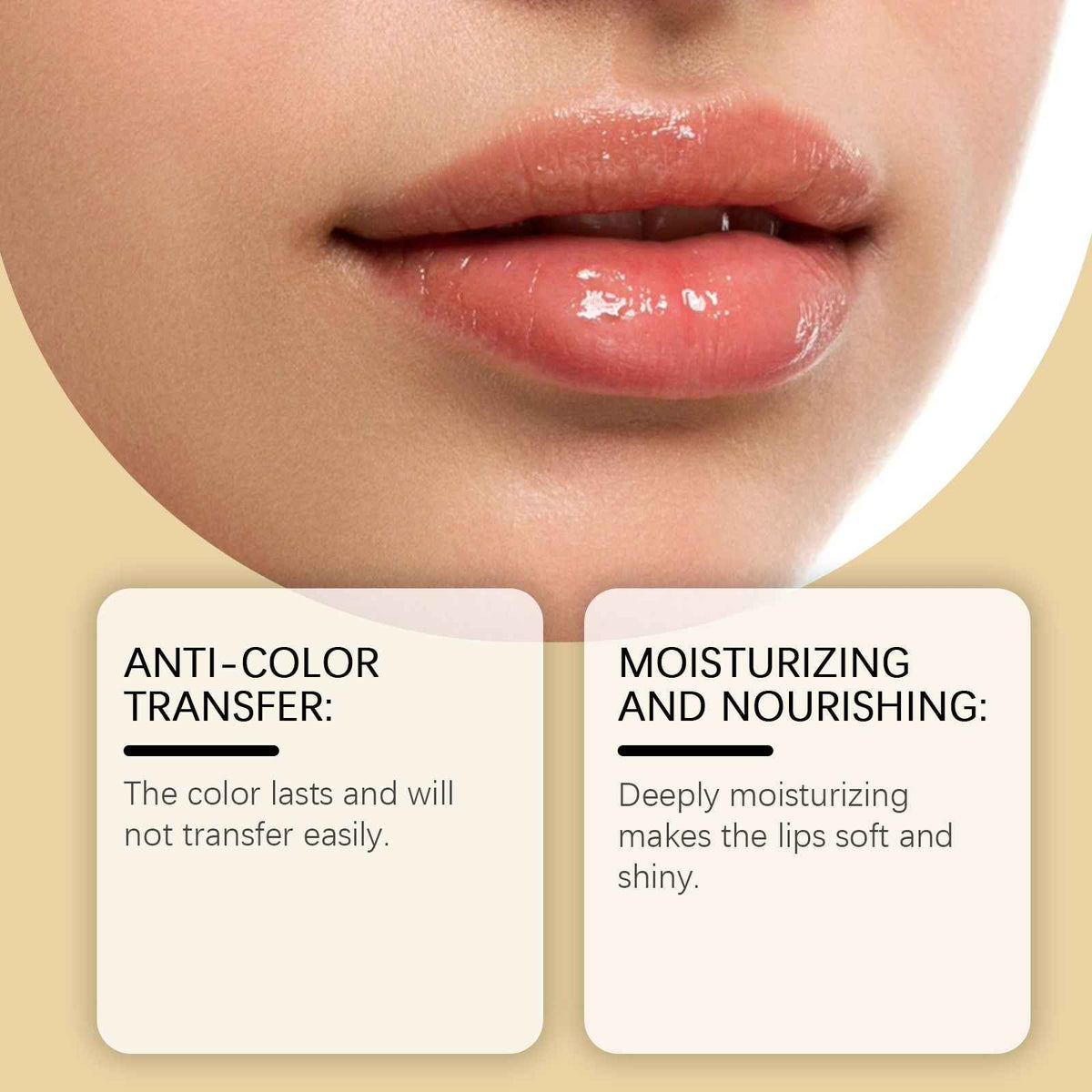 Bálsamo Labial Jaysuing Cambia Color, Brillante, Hidratante sin Grasa e Iluminador