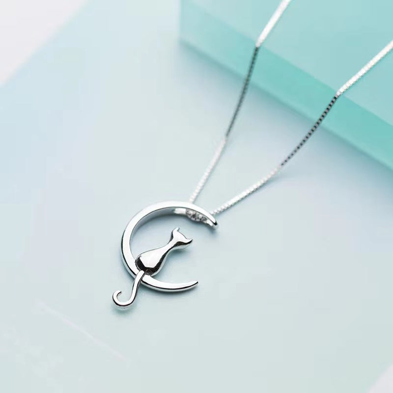 Collar Gato Plata de Ley — Gargantilla Moda Joyería Fina