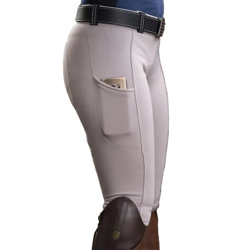 Women Fashion High Waist Elastic Equestrian Pants Horse Racing Skinny Trousers Womens Horse Riding Camping Running Climbing Pant
