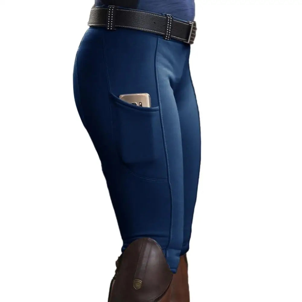 Women Fashion High Waist Elastic Equestrian Pants Horse Racing Skinny Trousers Womens Horse Riding Camping Running Climbing Pant