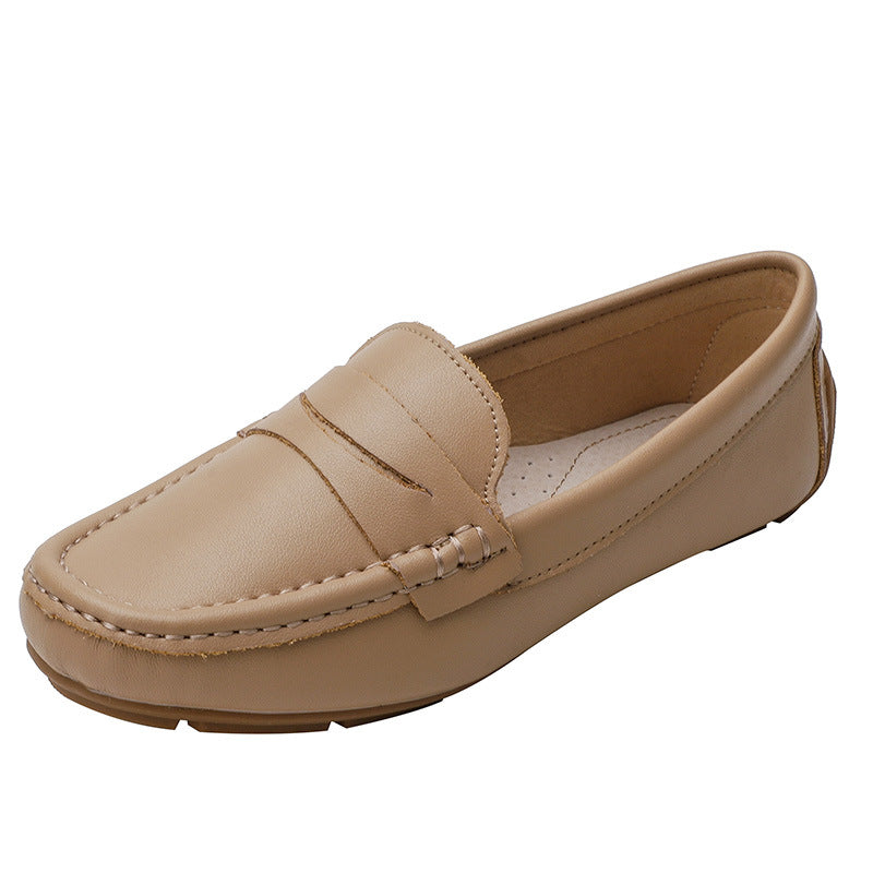 Zapatos planos tipo frijol, calzado casual para mujeres modernas
