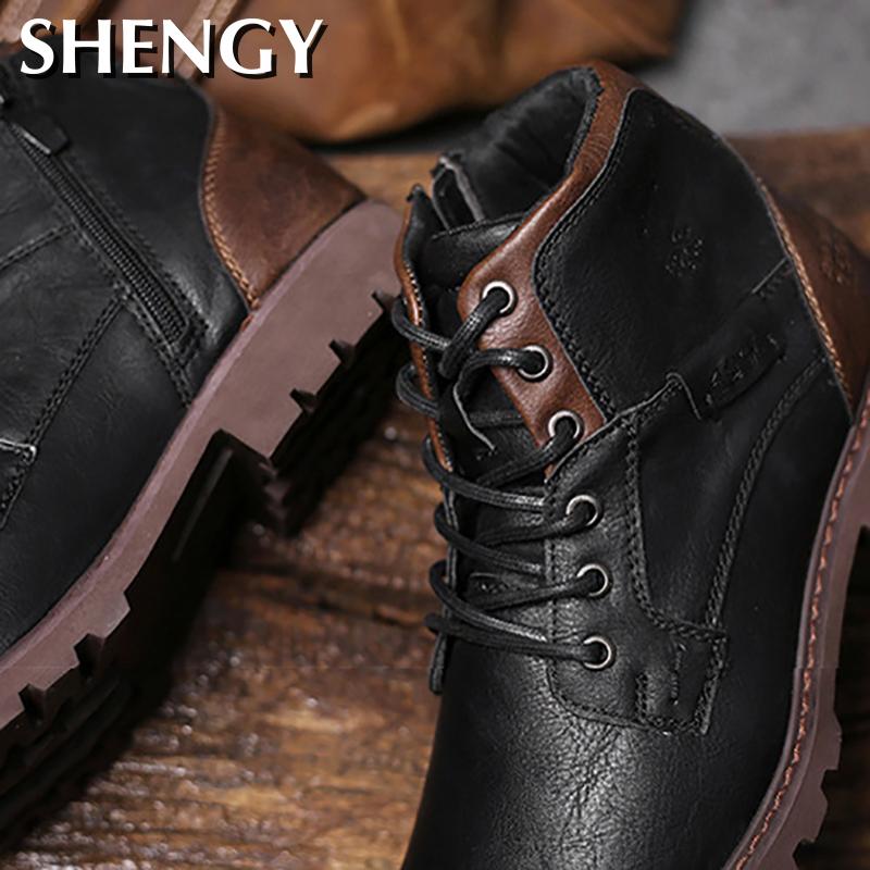 Botas Hombre Retro Estilo Vintage — Tobílleras con Cordones