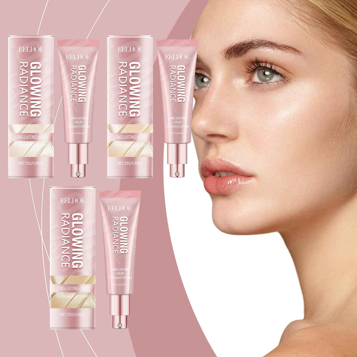 Base de Maquillaje Líquida EELHOE Ligera e Hidratante