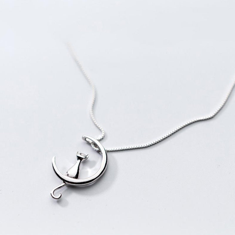 Collar Gato Plata de Ley — Gargantilla Moda Joyería Fina
