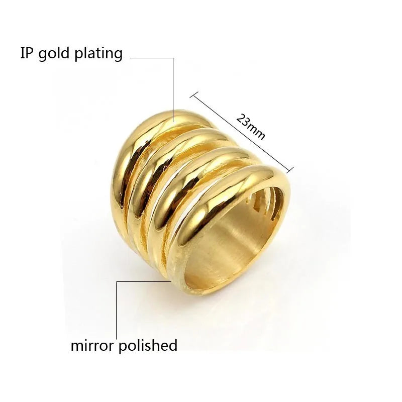 Women Latest Fashion Punk Irregular Spiral Gold/Rose Gold Plating Mid Stacking Knuckle Band Finger Nail Rings Jewelry