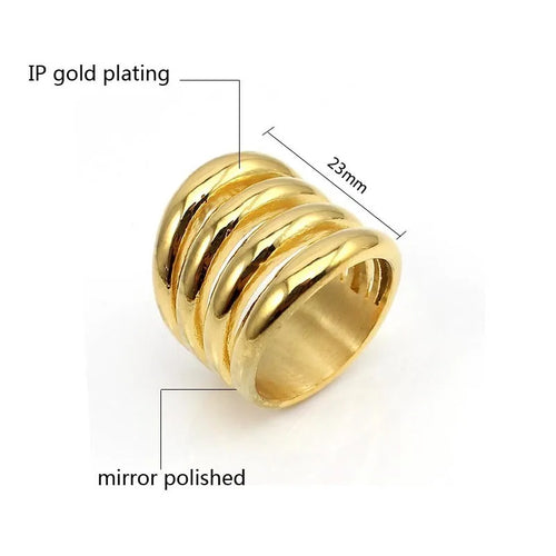 Women Latest Fashion Punk Irregular Spiral Gold/Rose Gold Plating Mid Stacking Knuckle Band Finger Nail Rings Jewelry