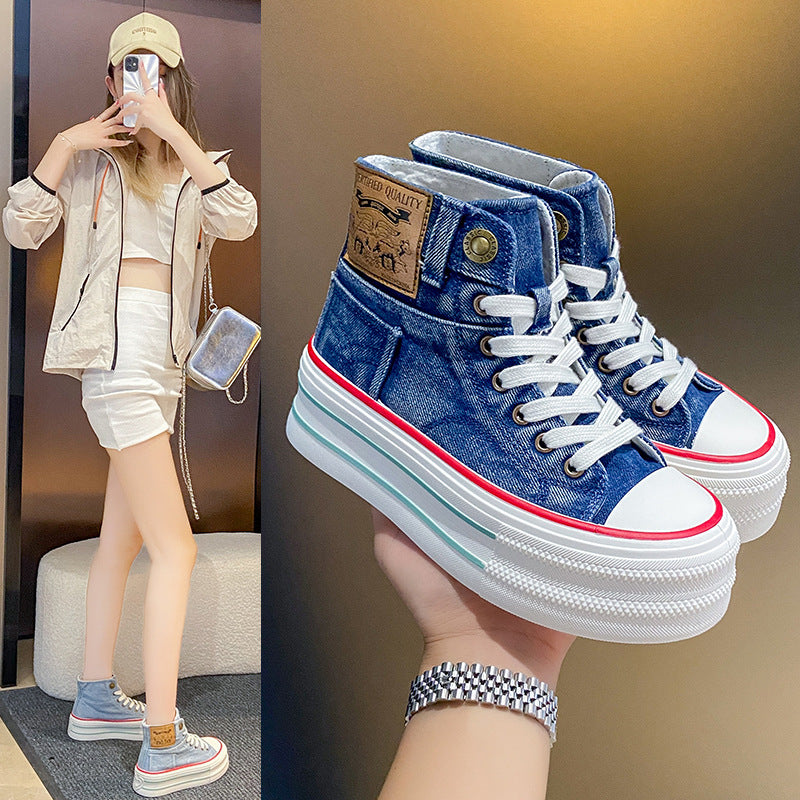 Zapatos de tela para jóvenes de verano - Zapatillas altas casuales