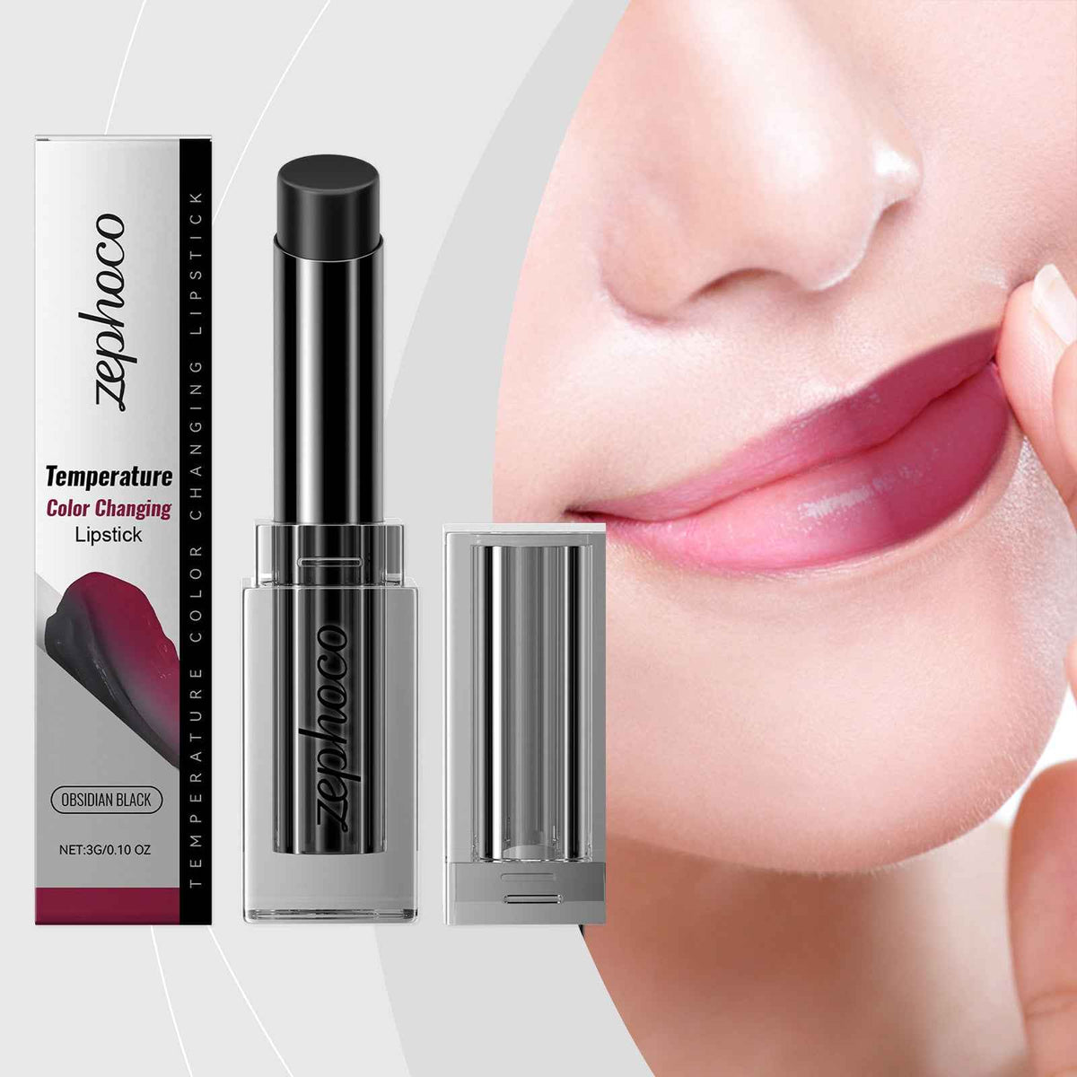 Bálsamo Labial Obsidiana Zephoco Calentador, Reductor de Líneas e Hidratante