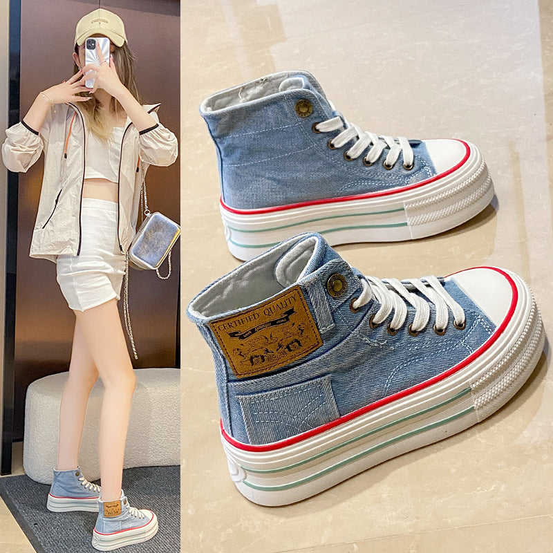 Zapatos de tela para jóvenes de verano - Zapatillas altas casuales