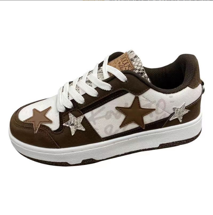 Zapatillas retro versátiles para amantes del Pentagrama - Nuevas sneakers estilo port niche