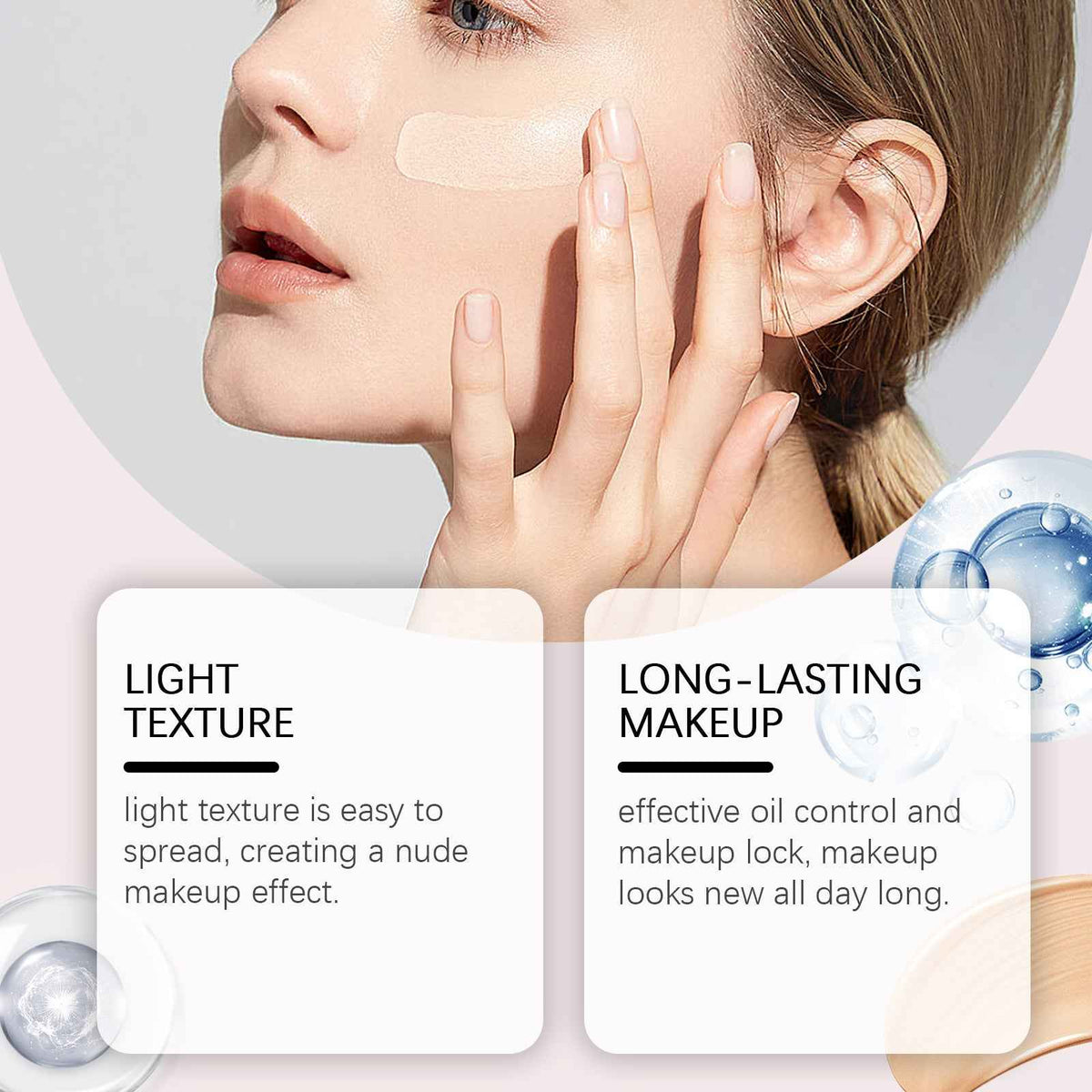Base de Maquillaje Líquida EELHOE Ligera e Hidratante
