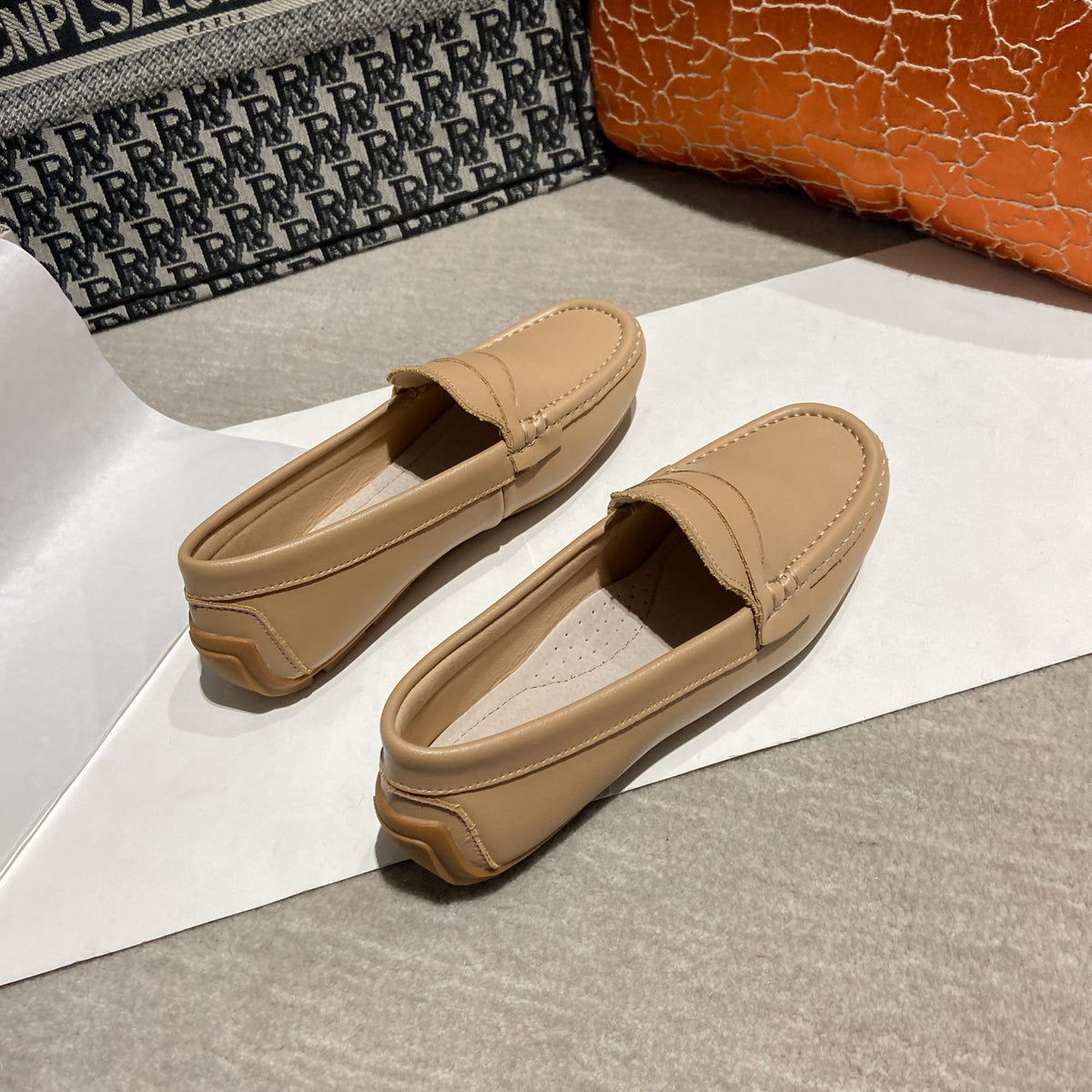 Zapatos planos tipo frijol, calzado casual para mujeres modernas