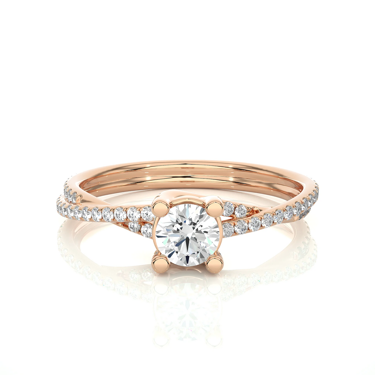 Anillo de Compromiso Personalizado D Color VVS Moissanite en Plata de Ley 925 - Diseño de Corona para Mujeres