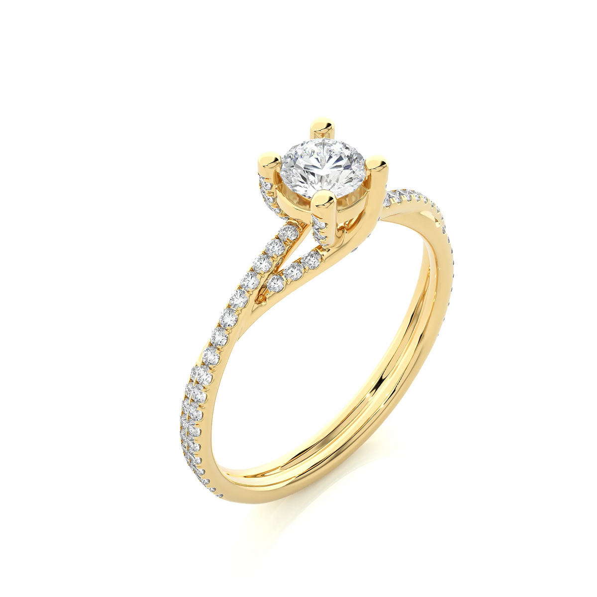 Anillo de Compromiso Personalizado D Color VVS Moissanite en Plata de Ley 925 - Diseño de Corona para Mujeres