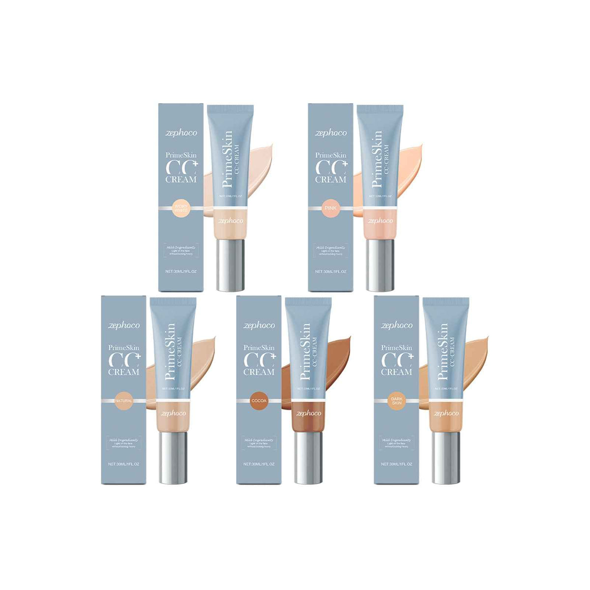 Base Líquida Zephoco Serie Nutritiva, Hidratante, Iluminadora y Matificante para Maquillaje Natural