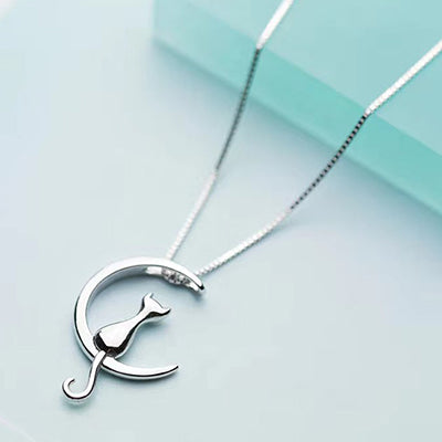 Collar Gato Plata de Ley — Gargantilla Moda Joyería Fina