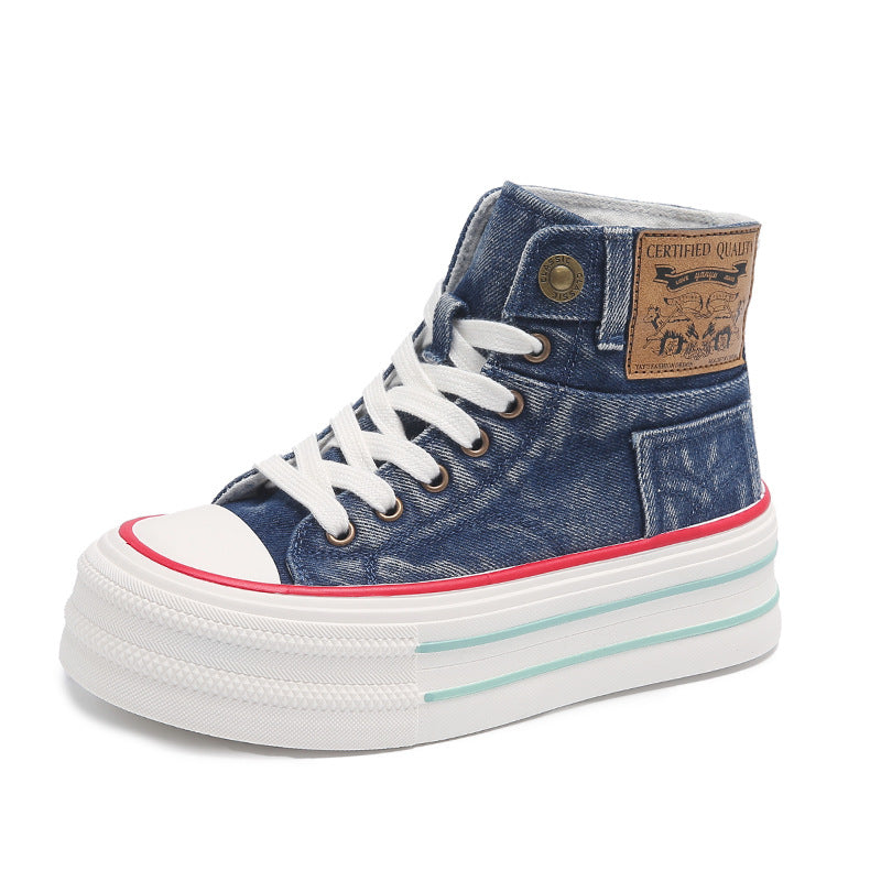 Zapatos de tela para jóvenes de verano - Zapatillas altas casuales