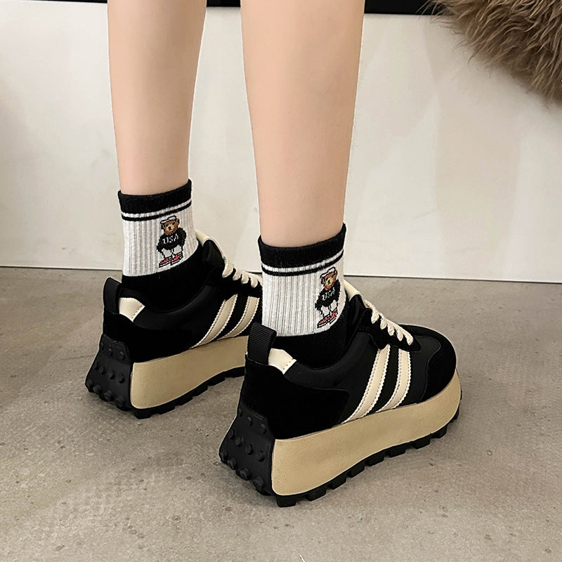 Zapatillas Melad Forrest Gump color blocking de suela gruesa para mujer