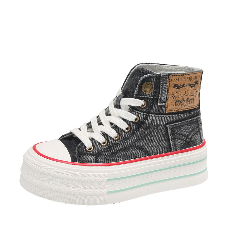 Zapatos de tela para jóvenes de verano - Zapatillas altas casuales