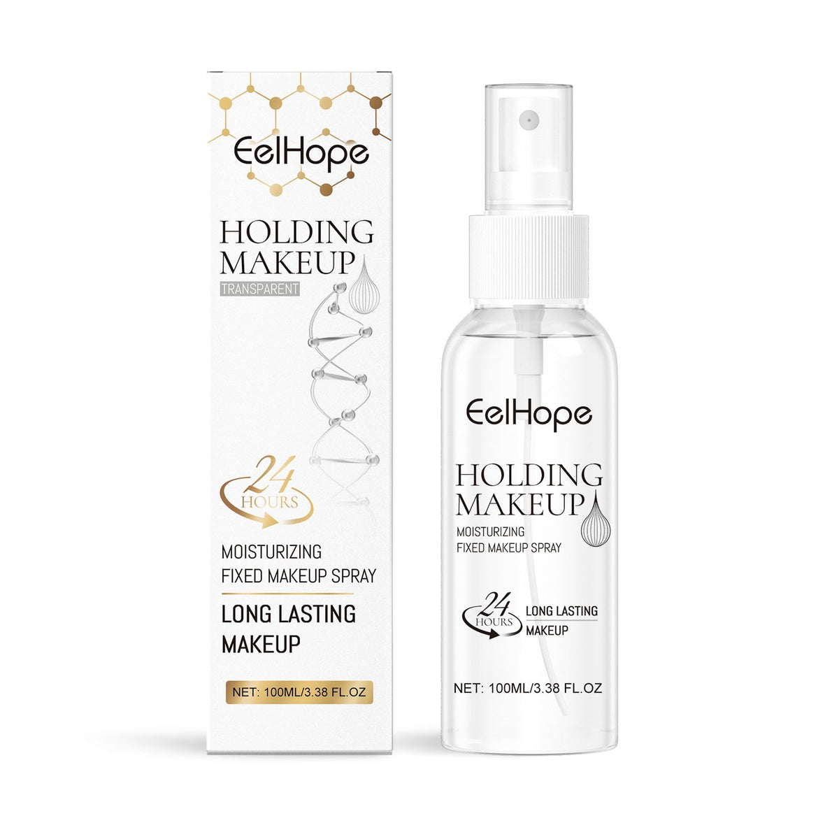 Spray Fijador Eelhope, Hidratante, Refrescante, de Larga Duración y Fácil de Remover