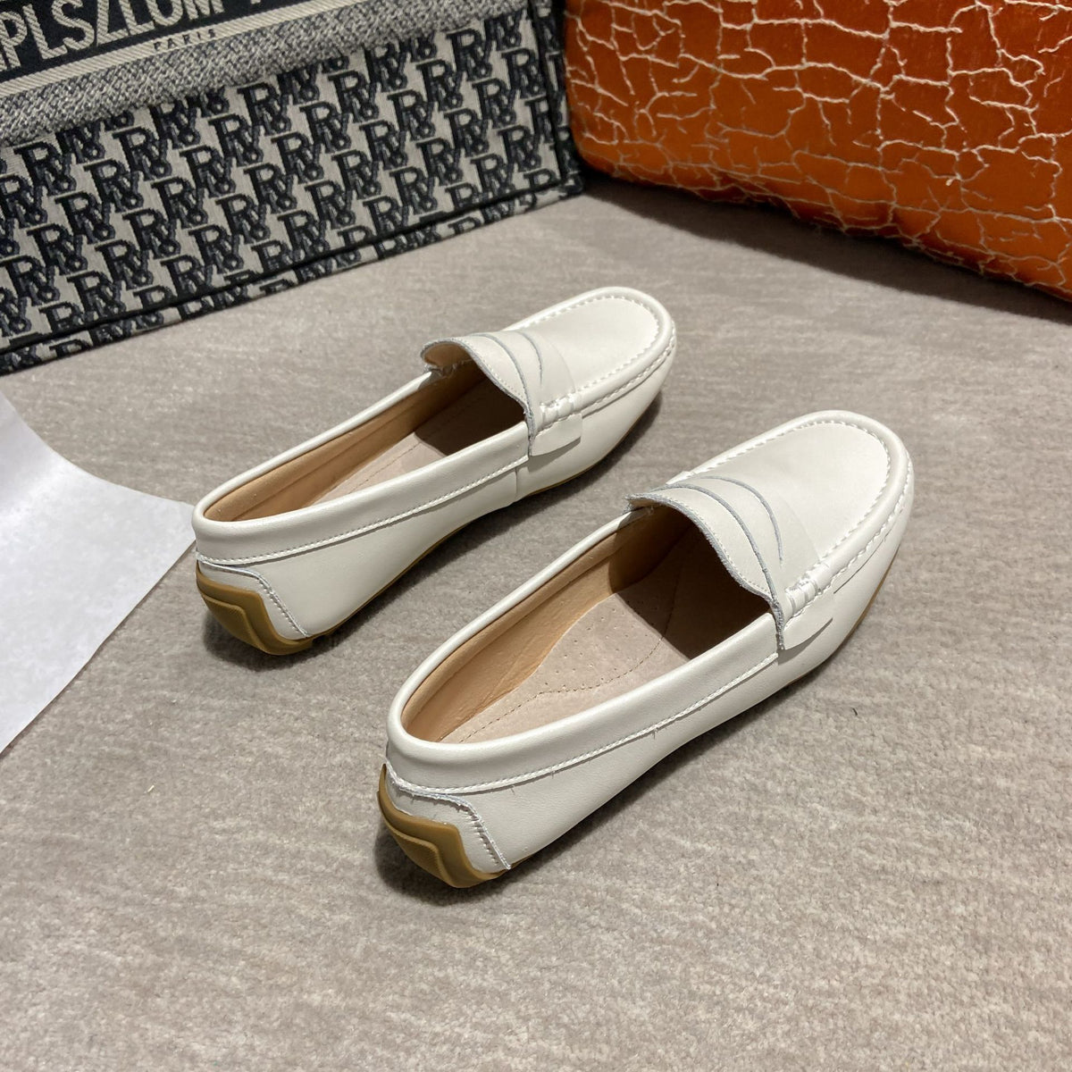 Zapatos planos tipo frijol, calzado casual para mujeres modernas