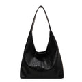 Bolso de Piel PU Suave Vintage Rojo Vino, Bolso de Hombro Grande para Mujer