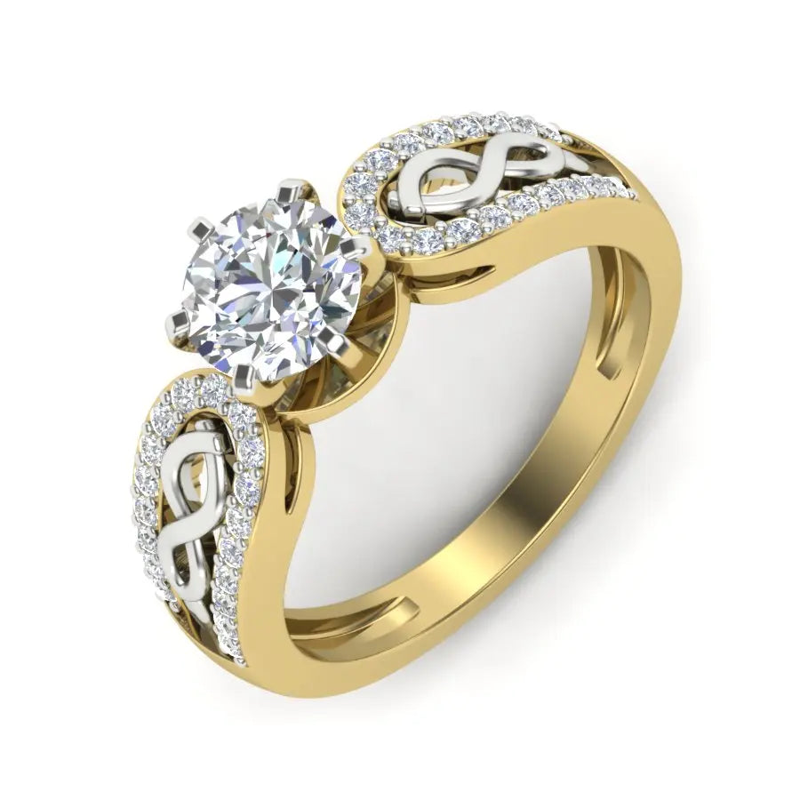 Anillo de Cobre con Zirconia y Acabado Premium - Diseño A La Moda - KRISHNAM JEWELS