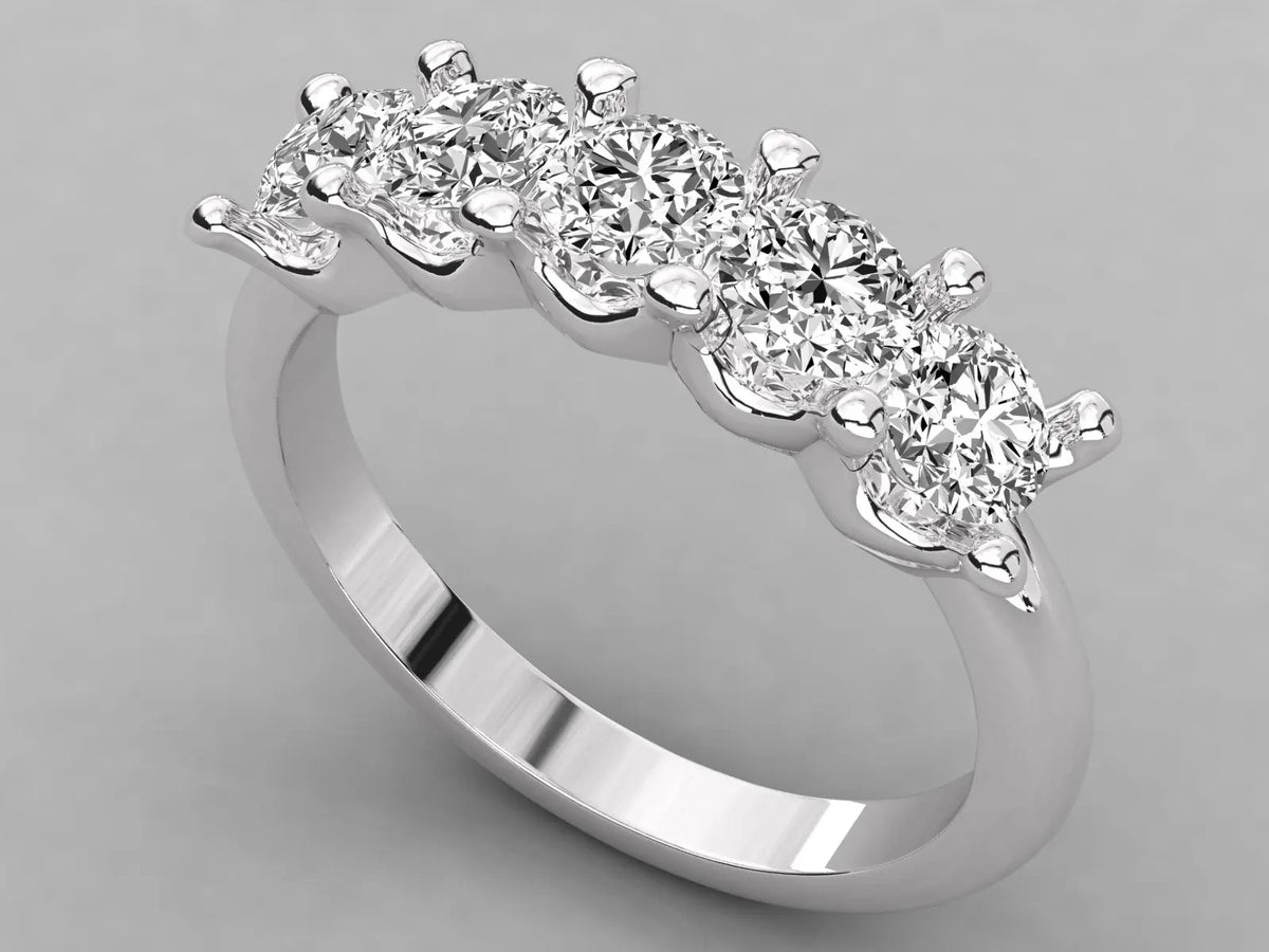 Anillo Solitario de Diamante Natural Certificado, Alta Calidad, Diseño de Moda para Boda, KRISHNAM