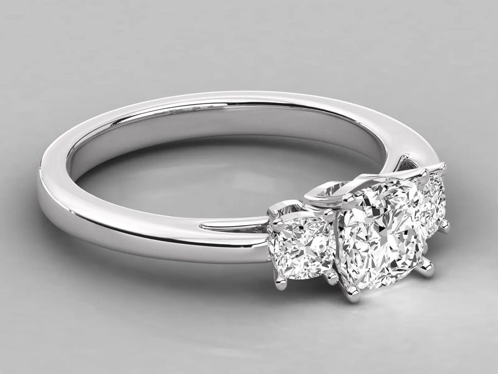 Anillo Solitario de Diamante Natural de Alta Calidad KRISHNAM JEWELS, Certificado por Terceros, Diseño de Moda para Boda y Aniversario