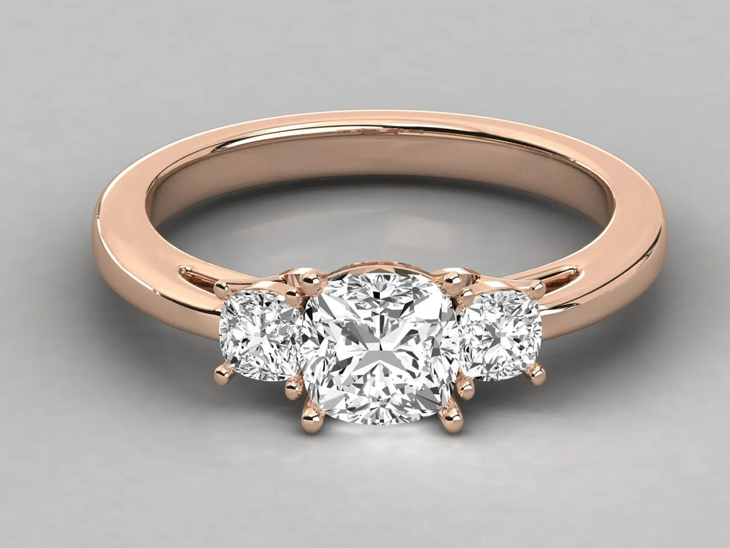 Anillo Solitario de Diamante Natural de Alta Calidad KRISHNAM JEWELS, Certificado por Terceros, Diseño de Moda para Boda y Aniversario