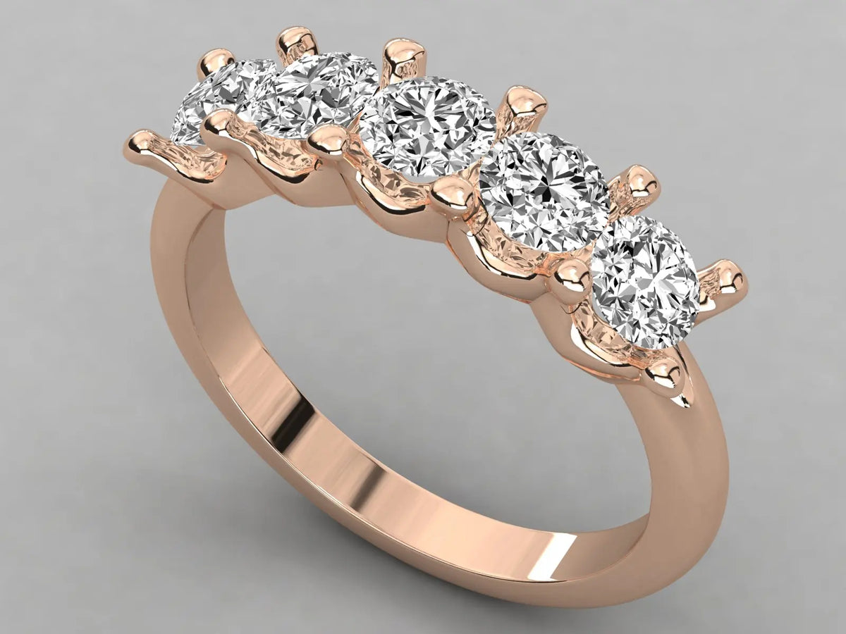 Anillo Solitario de Diamante Natural Certificado, Alta Calidad, Diseño de Moda para Boda, KRISHNAM
