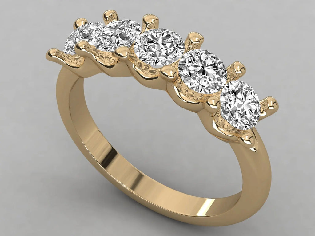 Anillo Solitario de Diamante Natural Certificado, Alta Calidad, Diseño de Moda para Boda, KRISHNAM