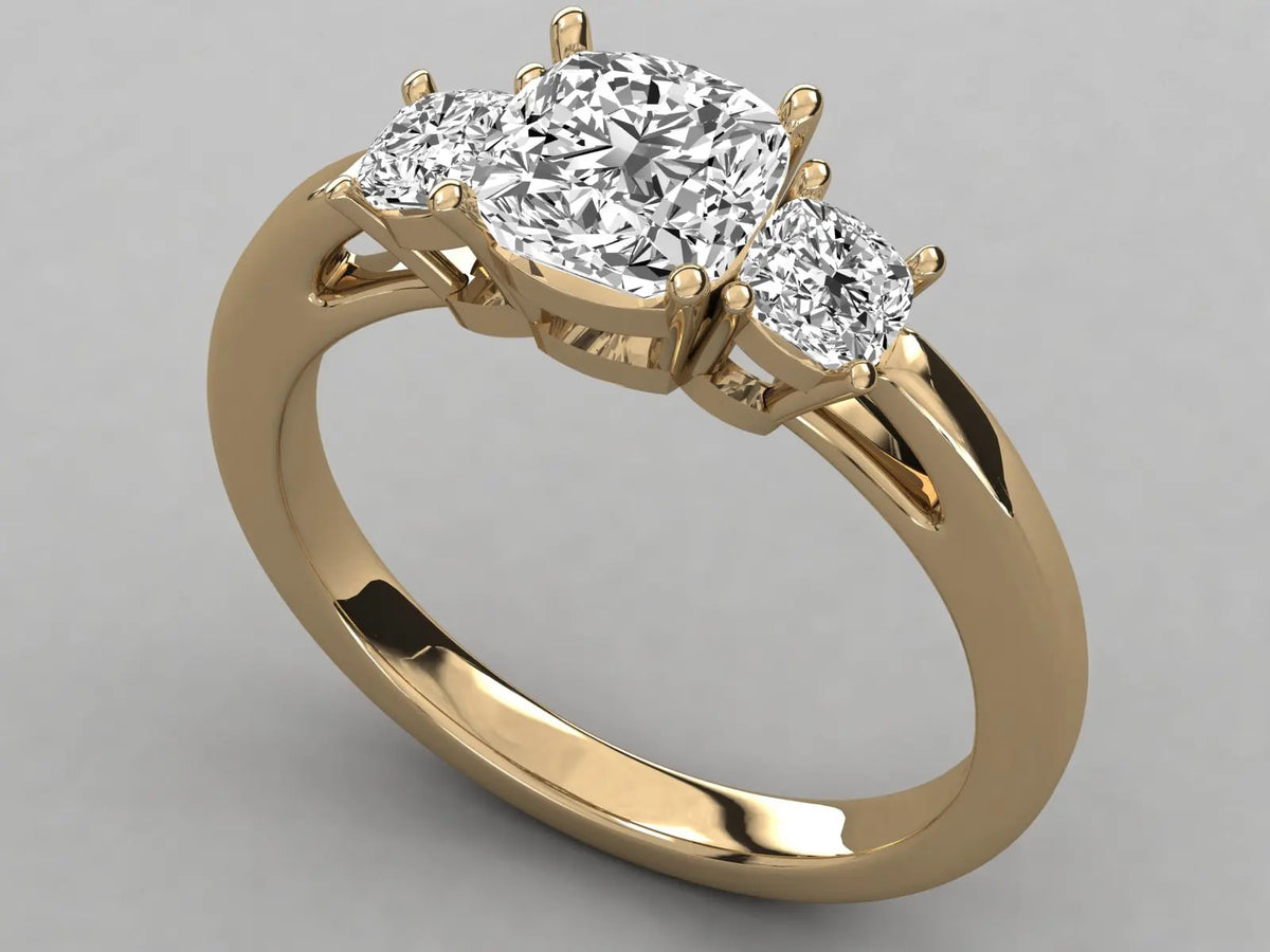 Anillo Solitario de Diamante Natural de Alta Calidad KRISHNAM JEWELS, Certificado por Terceros, Diseño de Moda para Boda y Aniversario