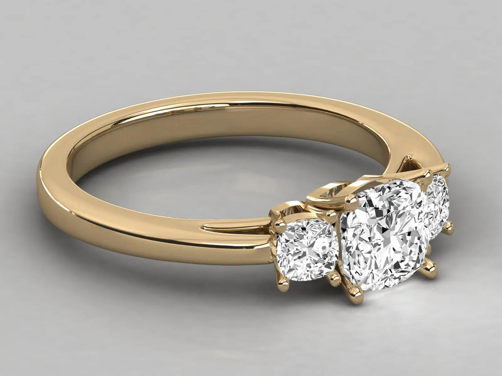 Anillo Solitario de Diamante Natural de Alta Calidad KRISHNAM JEWELS, Certificado por Terceros, Diseño de Moda para Boda y Aniversario