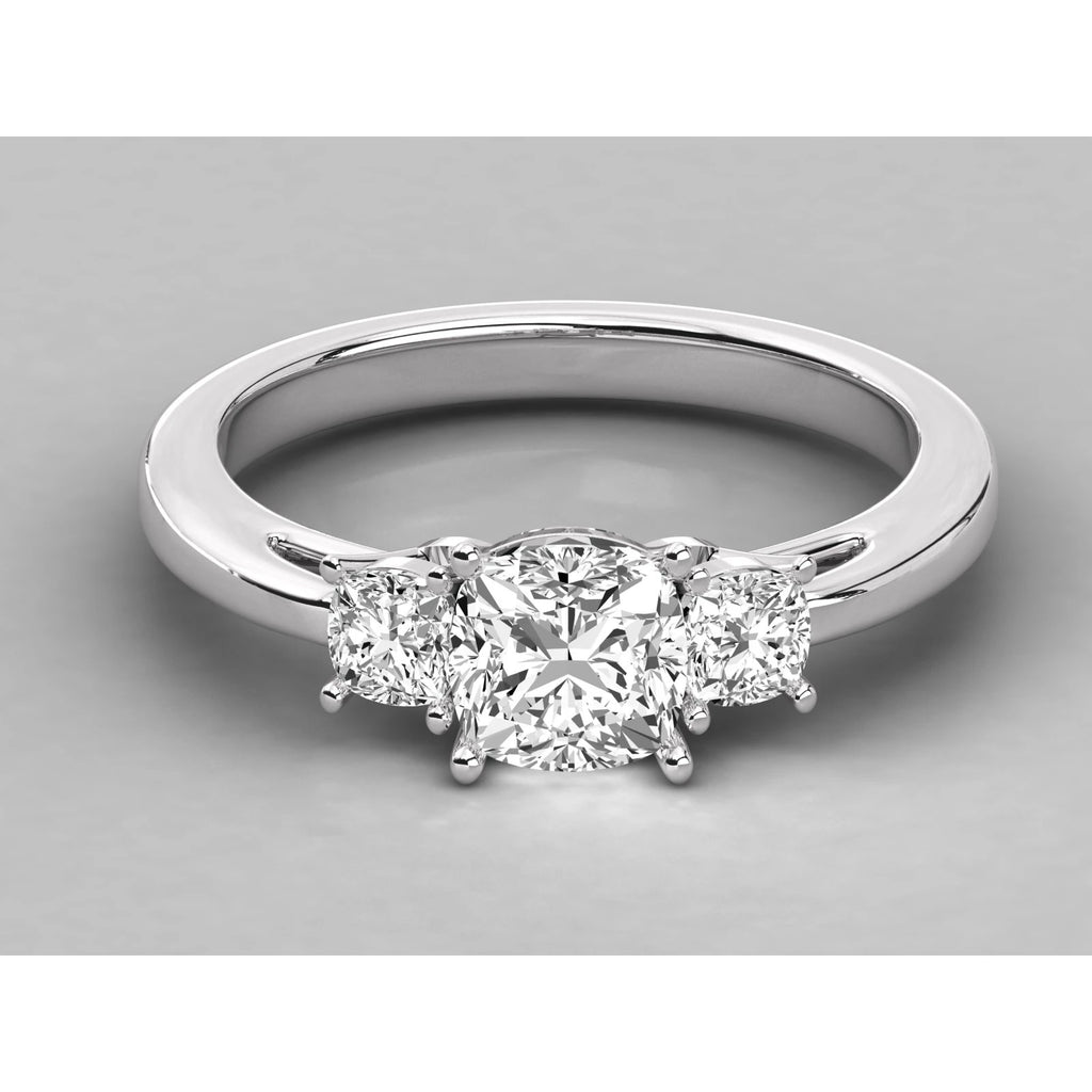 Anillo Solitario de Diamante Natural de Alta Calidad KRISHNAM JEWELS, Certificado por Terceros, Diseño de Moda para Boda y Aniversario