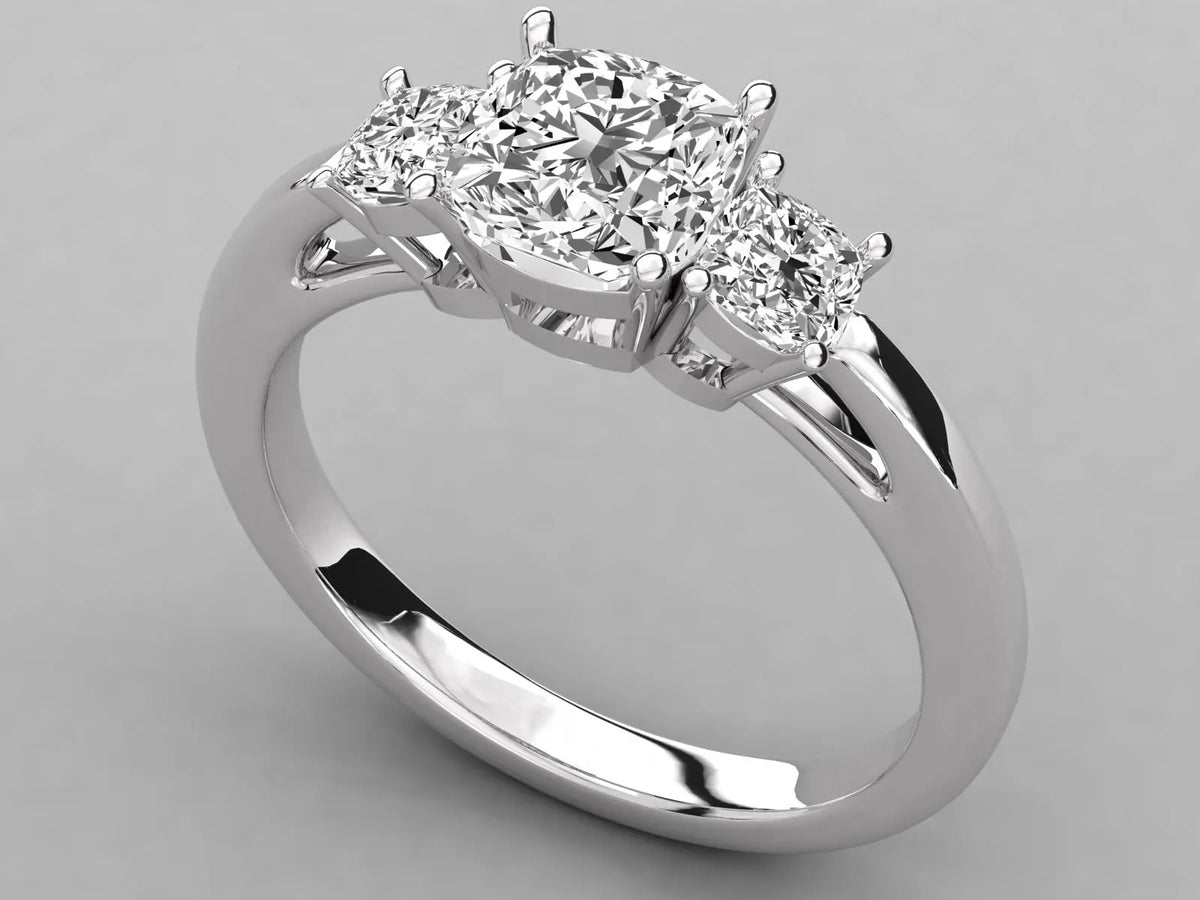 Anillo Solitario de Diamante Natural de Alta Calidad KRISHNAM JEWELS, Certificado por Terceros, Diseño de Moda para Boda y Aniversario