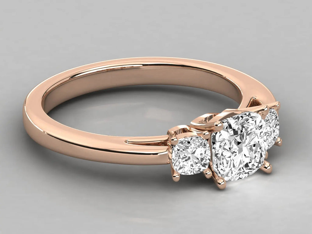 Anillo Solitario de Diamante Natural de Alta Calidad KRISHNAM JEWELS, Certificado por Terceros, Diseño de Moda para Boda y Aniversario