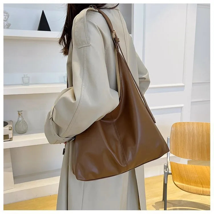 HOMEFISH Bolso Tote Nuevo, Bolso de Mano y Hombro para Mujer, Estilo Retro Sencillo, Gran Tamaño