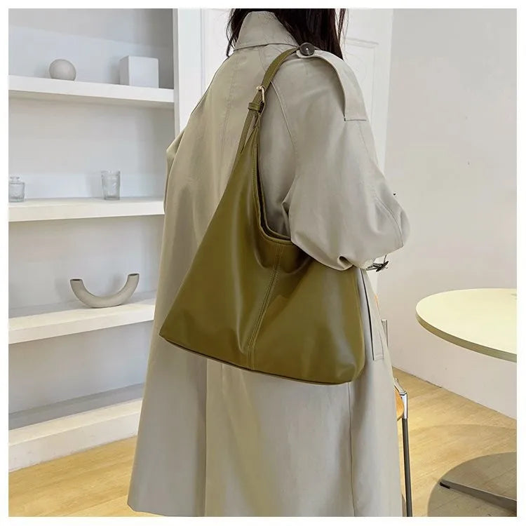 HOMEFISH Bolso Tote Nuevo, Bolso de Mano y Hombro para Mujer, Estilo Retro Sencillo, Gran Tamaño
