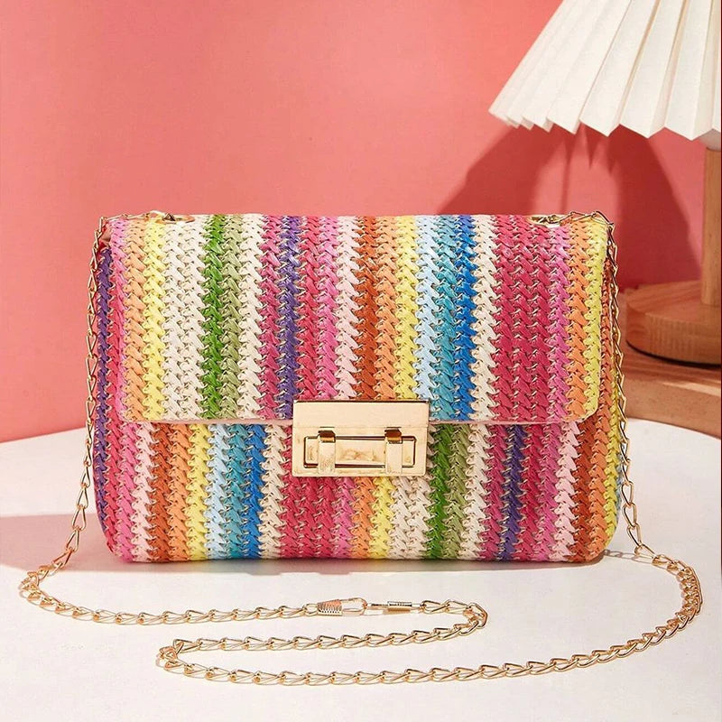 Bolso Bandolera para Mujeres Correa de Cadena: Elegante Accesorio de Hombro