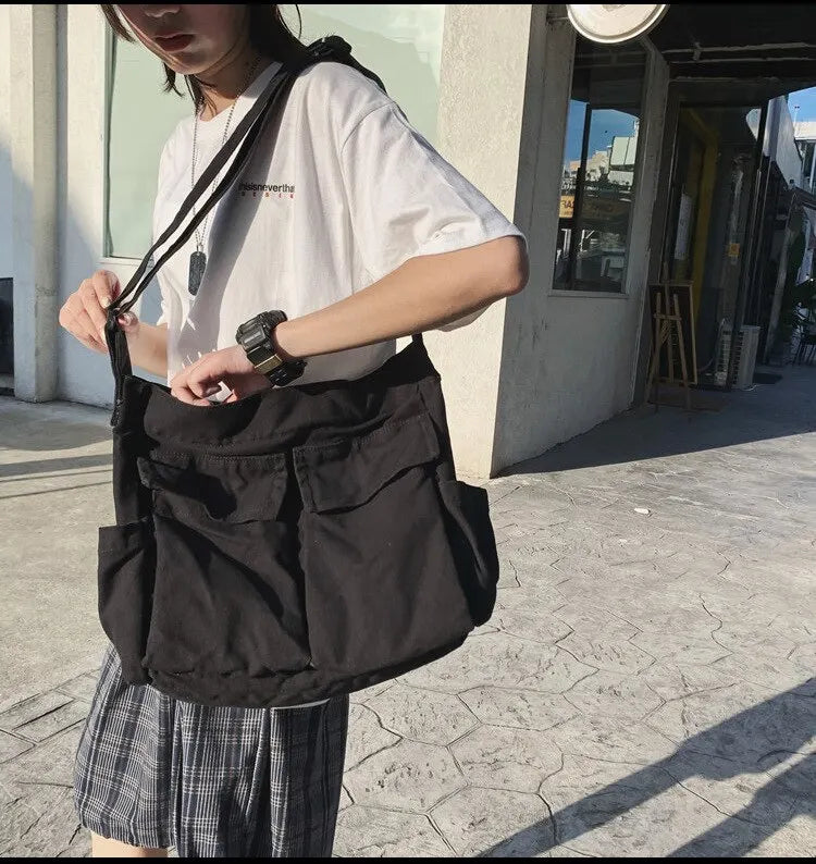 Bolso de Hombro de Lona Vintage Clásico para Mujer, Bandolera Suave de Viaje, Gran Capacidad
