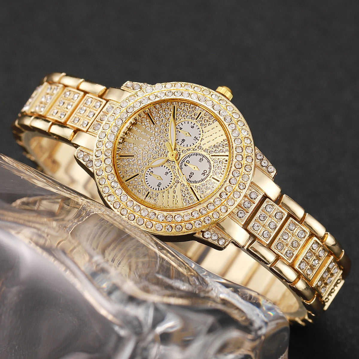 Reloj de Cuarzo para Mujer V248 con Juego de Joyas de 6 Piezas