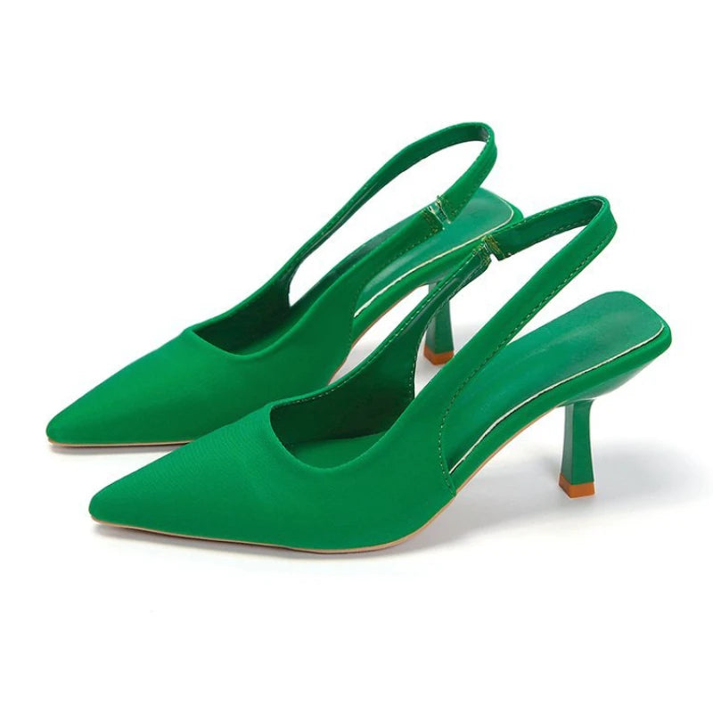 Zapatos de Tacón de Aguja para Mujer 2024, Punta Puntiaguda, Elegantes, Ideales para Fiestas y Bodas