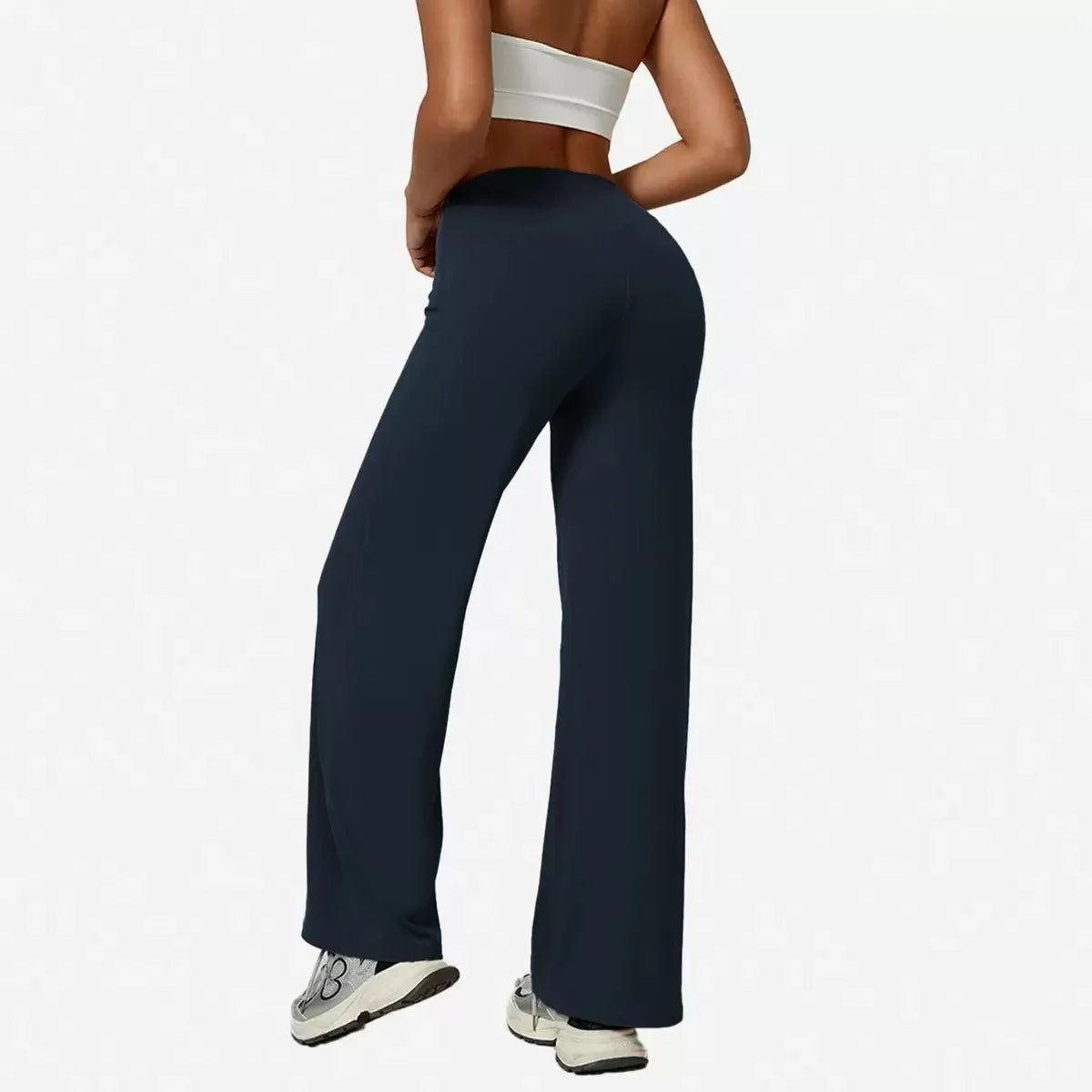 Pantalones Deportivos Suaves de Pierna Recta para Mujer - Transpirables y Ligeros