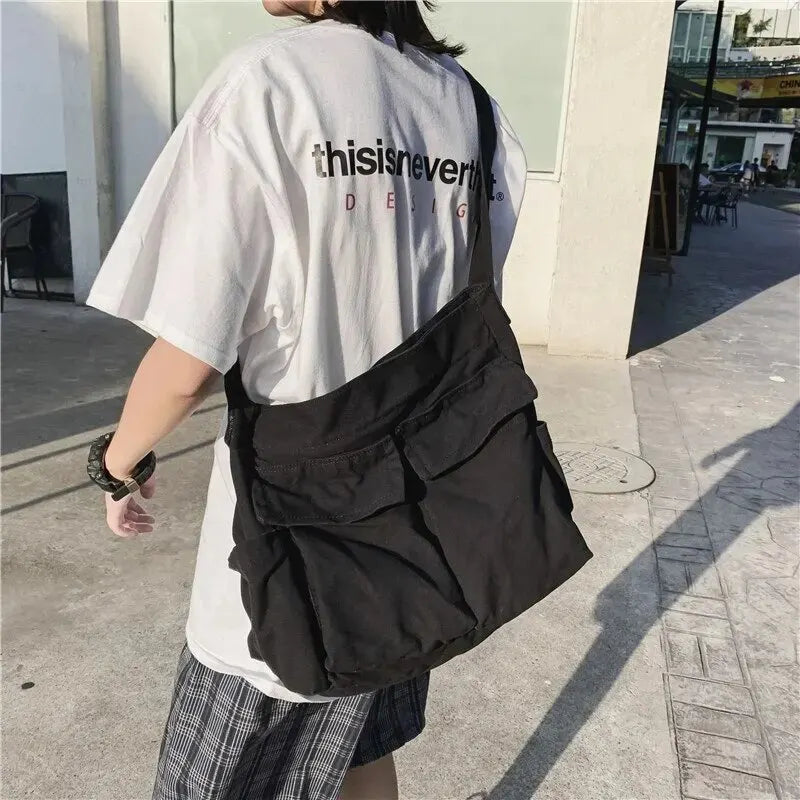 Bolso de Hombro de Lona Vintage Clásico para Mujer, Bandolera Suave de Viaje, Gran Capacidad