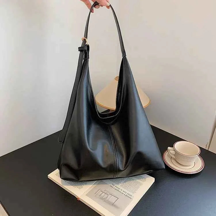 HOMEFISH Bolso Tote Nuevo, Bolso de Mano y Hombro para Mujer, Estilo Retro Sencillo, Gran Tamaño
